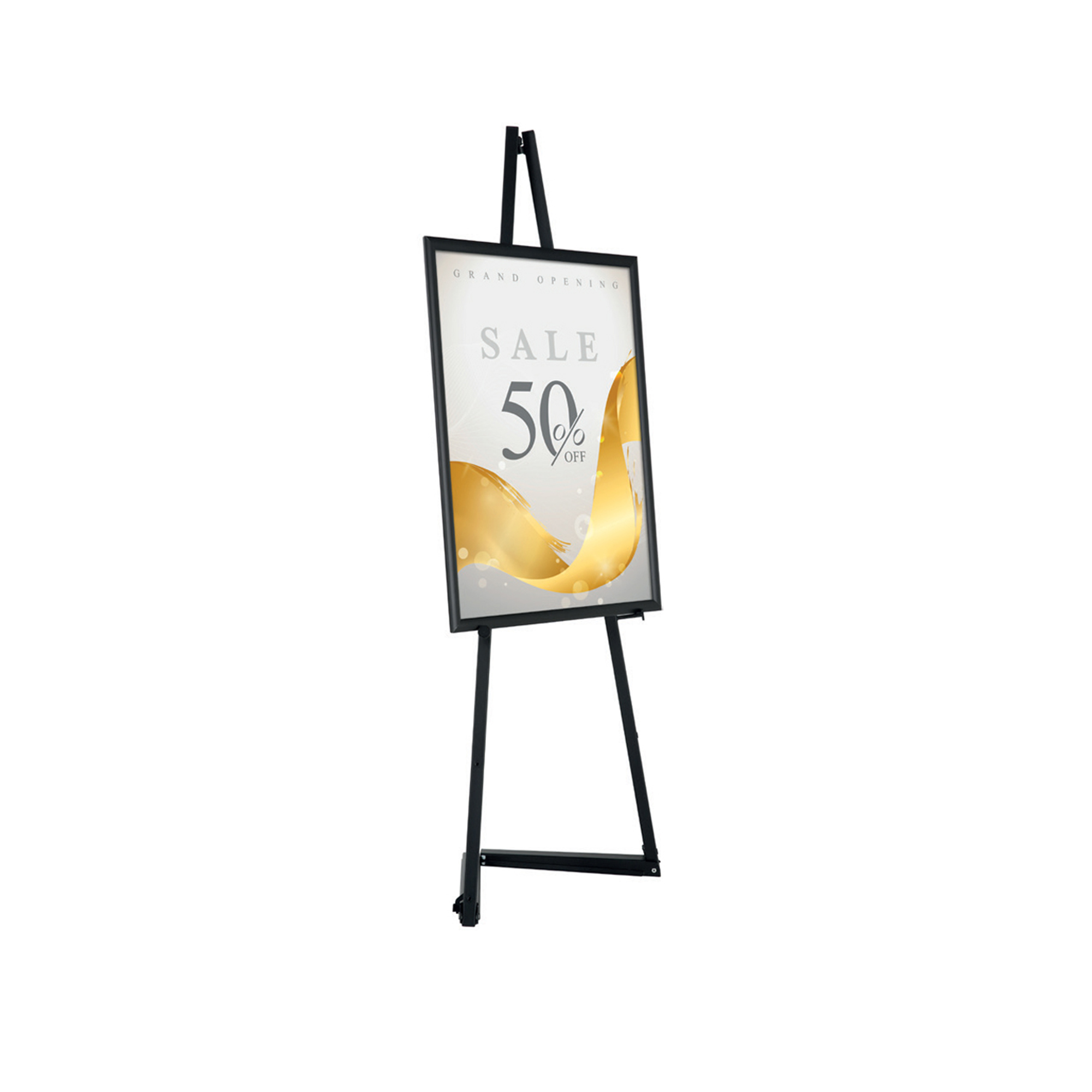 Black Portable Easel 59 inch with 5 Different Height Adjustments Foldable  and Practical Solution for Painting – Displays Outlet – Online Display  Signs Retailer